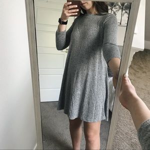 babydoll grey dress